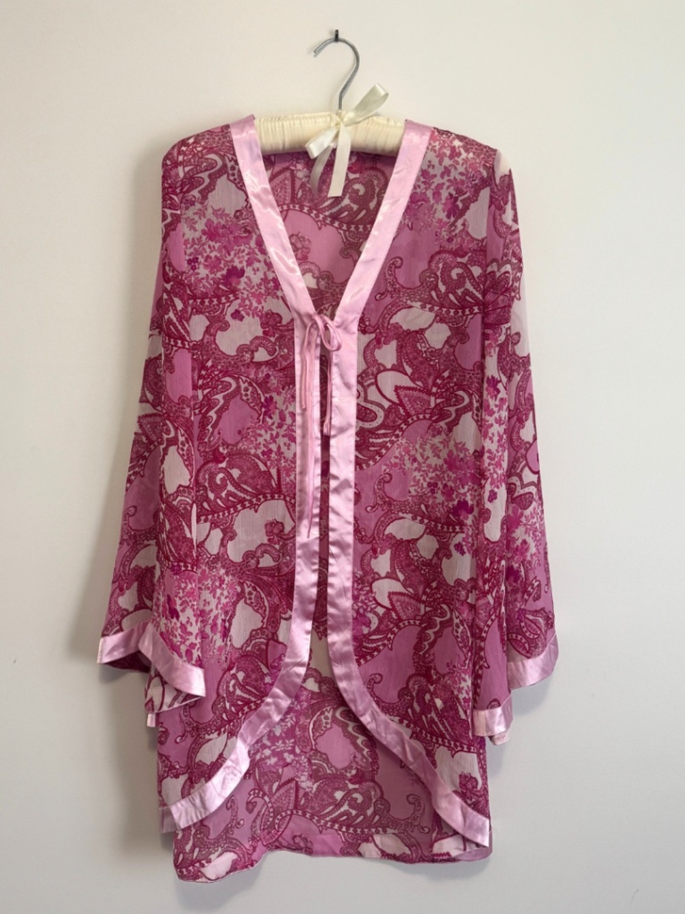 Pink Paisley Robe